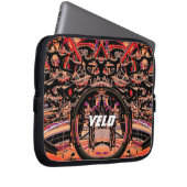 抽象芸術ビークススリーブ ラップトップスリーブ (正面右)