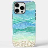 抽象芸術ビーチの水彩画 Case-Mate iPhoneケース (裏面)