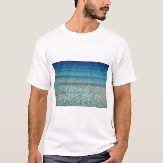 抽象芸術ビーチの背景42 Tシャツ (正面)