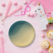 抽象芸術ビーチの背景(砂と海) ペーパープレート (パーティー)