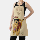 抽象芸術ビーチデザイン追加文字、エプロン エプロン (インサイチュ)