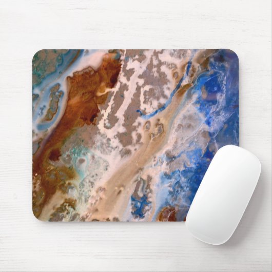 抽象芸術ビーチパターン、水模様、夏おもしろい マウスパッド (マウス)