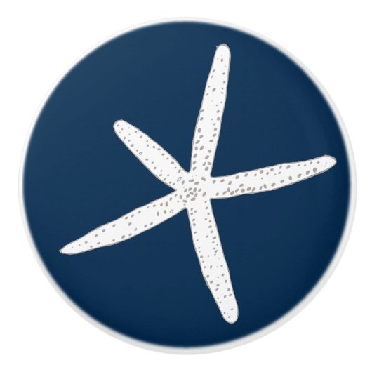 抽象芸術ビーチホタテ セラミックノブ (正面)