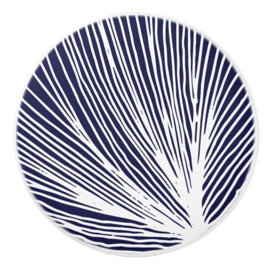 抽象芸術ビーチホタテ セラミックノブ (正面)