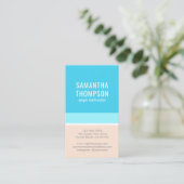 抽象芸術ビーチモダンミニマリスト垂直プレーン 名刺 (スタンド正面)