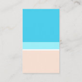 抽象芸術ビーチモダンミニマリスト垂直プレーン 名刺 (裏面)