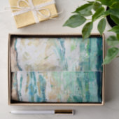 抽象芸術ビーチ沿岸海岸線画 薄葉紙 (ギフト)