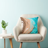 抽象芸術ビーチ流体アート クッション (椅子)