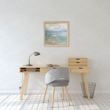 抽象芸術ビーチ絵画コースタルアートプリント