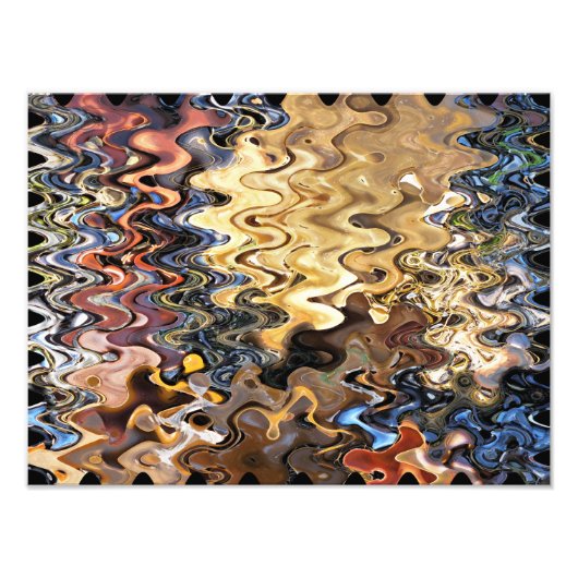 抽象芸術ビーチ フォトプリント            (正面)