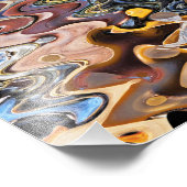 抽象芸術ビーチ フォトプリント            (角)