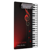 抽象芸術ピアノとレッドクレフ、 音符記号 クリップボード (右)