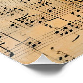 抽象芸術ピアノモンタージュアート ポスター (コーナー)