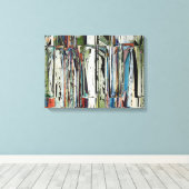 抽象芸術ピアノ鍵 キャンバスプリント (インサイチュ (ウッドフロア))