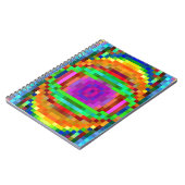 抽象芸術ピクセルアートモザイクカラフルラ ノートブック (左側)