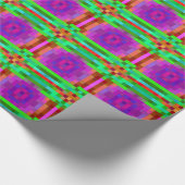 抽象芸術ピクセルアートモザイクカラフルラ ラッピングペーパー (角)