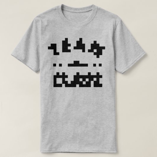 抽象芸術ピクセルチーム Tシャツ (デザイン正面)