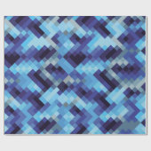 抽象芸術ピクセルパターン背景ピクセル，抽象芸術, ラッピングペーパー (フラット)