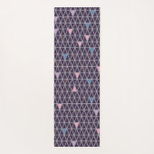 抽象芸術ピクセル三角形（紫） ヨガマット (裏面)