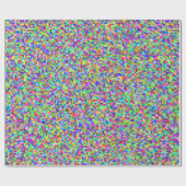 抽象芸術ピクセル化RGB ラッピングペーパー (フラット)