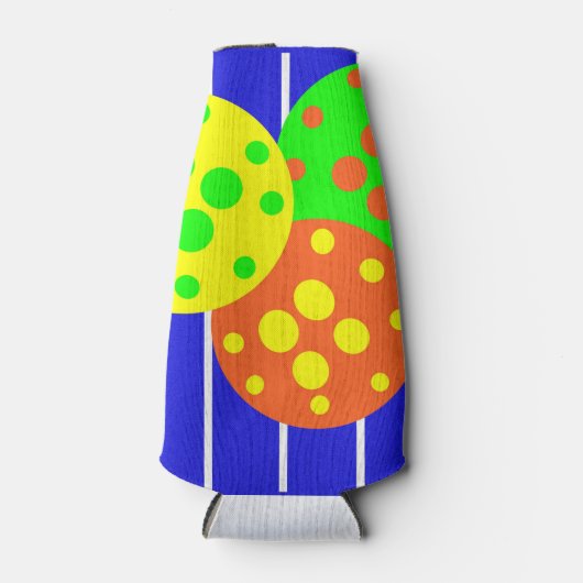 抽象芸術ピックボールコート&ボール ボトルクーラー (正面)