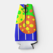 抽象芸術ピックボールコート&ボール ボトルクーラー (裏面)