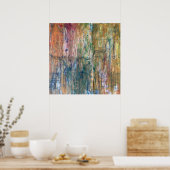 抽象芸術ピッツバーグ絵画の地図 ポスター (キッチン)