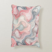 "抽象芸術ピンクとグレーのアクセント枕 アクセントクッション (裏面(縦))