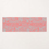 抽象芸術ピンクと灰色の大理石 ヨガマット (正面(横))