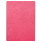 抽象芸術ピンクのクリップボード クリップボード (裏面)