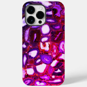 抽象芸術ピンクのヘードパターン，ピンクのエーゲ Case-Mate iPhone 14 PRO MAXケース