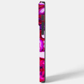 抽象芸術ピンクのヘードパターン，ピンクのエーゲ Case-Mate iPhoneケース (裏面 / 左)
