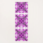 抽象芸術ピンクのマンダラサイケデリック、蝶 ヨガマット (裏面)