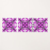 抽象芸術ピンクのマンダラサイケデリック、蝶 ヨガマット (正面(横))