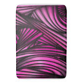 抽象芸術ピンクの渦巻き線 バスマット (正面縦)