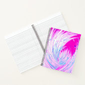 抽象芸術ピンクの白い魅惑の庭 ノートブック (内部)