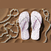 抽象芸術ピンクの背景にモザイク模様 ビーチサンダル