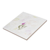 抽象芸術ピンクの花弁セラミックタイル タイル (側面)