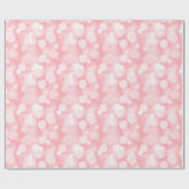 抽象芸術ピンクの《写真》ぼけ味フェアリーライト ラッピングペーパー (フラット)