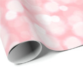 抽象芸術ピンクの《写真》ぼけ味フェアリーライト ラッピングペーパー (ロールコーナー)