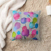 抽象芸術ピンクサマーツリーアート クッション (ブランケット)