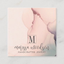 抽象芸術ピンクジュエリーデザイナーディスプレイカード