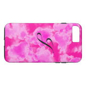 抽象芸術ピンクスカイパターンモノグラムiPhoneケース Case-Mate iPhoneケース (裏面(横))