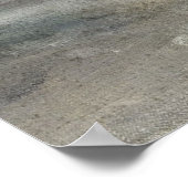 抽象芸術ピンクパステル絵を描アート ポスター (角)