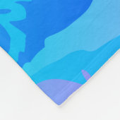 抽象芸術ピンクパーソナライズされたブモダンルー フリースブランケット (角)