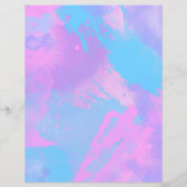 抽象芸術ピンクパープルターコイズスクラップブック紙 (裏面)