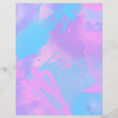 抽象芸術ピンクパープルターコイズスクラップブック紙 (正面)