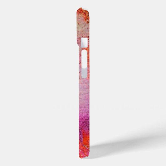 抽象芸術ピンクパープルフローライエロージェムモノグラムC Case-Mate iPhoneケース (裏面 / 左)