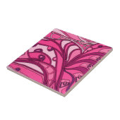 抽象芸術ピンクパ絵画ネル タイル (側面)