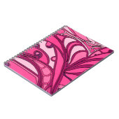 抽象芸術ピンクパ絵画ネル ノートブック (左側)